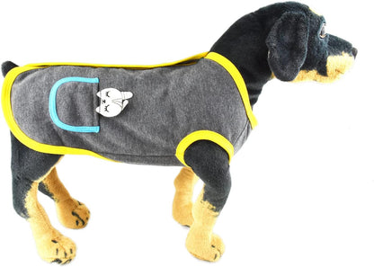 Dog Cardigan Dog Velvet Jacket Vest Coat Puppy Doggie Jacket 2 Units Pack, Dog Cats Fleece Sweaters, Dog Outfits with Button Closure for Small Medium Dogs Cats, Red & Gray