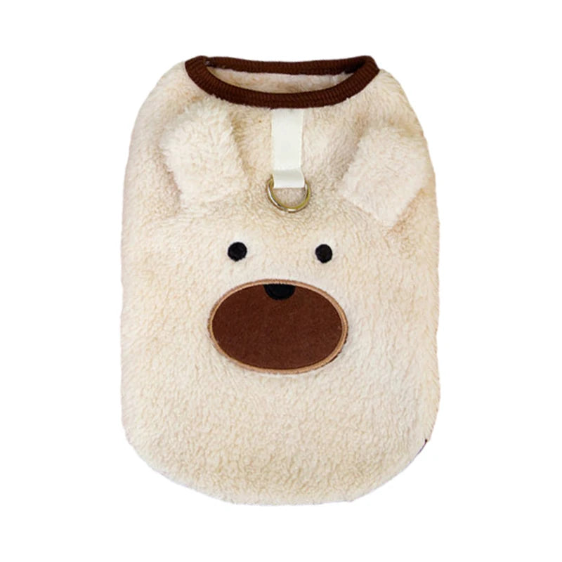 Soft Fleece Dog Cat Vest Winter Warm Pet Clothes for Puppy Maltese Schnauzer Sweater Chihuahua French-Bulldog Pug Apparels