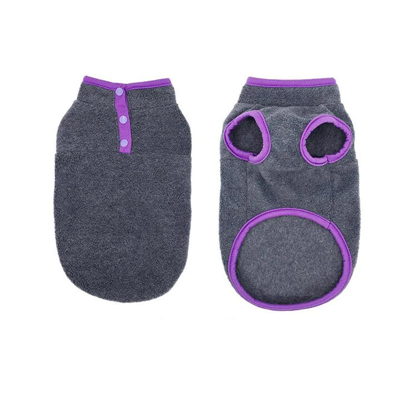 Fleece Dog Clothes for Small Dogs Spring Autumn Warm Puppy Cats Vest Shih Tzu Chihuahua Clothing French Bulldog Jacket Pug Coats