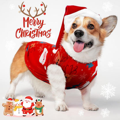 6 Pieces Holiday Dog Shirt Halloween Dog Clothes Thanksgiving Pet Clothes Seasonal Puppy Festival Vests Pet Shirts for Christmas(L(Fit 7-9Lbs))