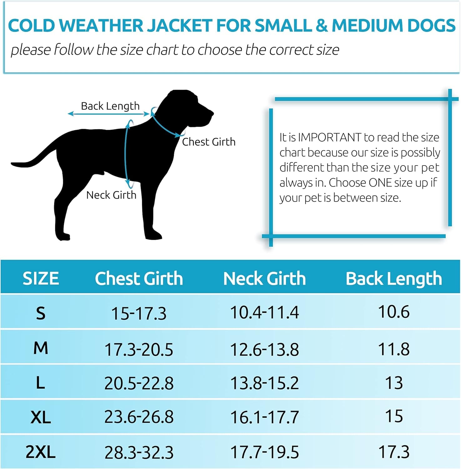 Cold Weather Dog Jacket, Reversible Waterproof Adjustable Reflective Ultra-Lightweight Dog Vest for Small, Medium, Large Dogs, Blue/Yellow Large
