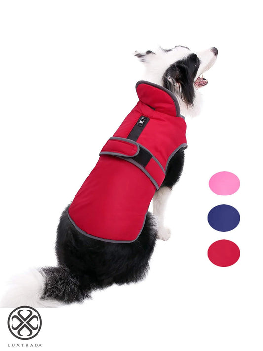 Reflective Waterproof Windproof Dog Coat Cold Weather Warm Dog Jacket Reversible Stormguard Winter Dog Vest for Small Medium Large Dogs