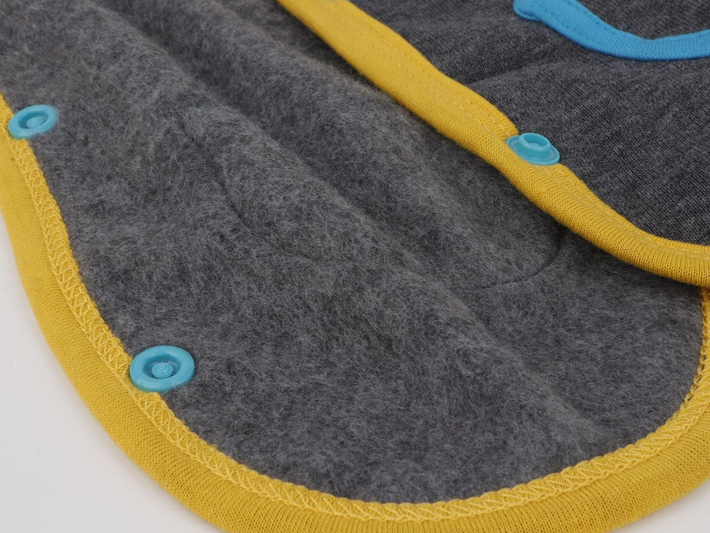 Dog Cardigan Dog Velvet Jacket Vest Coat Puppy Doggie Jacket 2 Units Pack, Dog Cats Fleece Sweaters, Dog Outfits with Button Closure for Small Medium Dogs Cats, Red & Gray