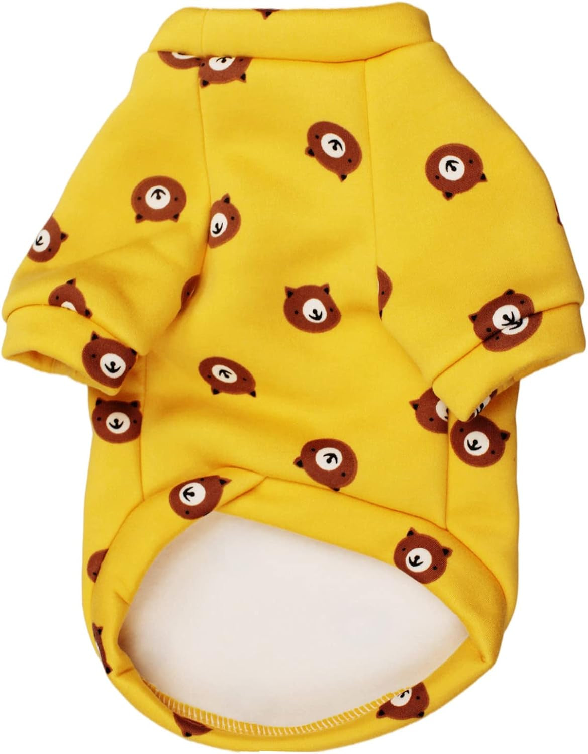 Cartoon Pattern Dog Clothes Cotton Dog Shirt for Pet Clothes Puppy T-Shirts Cat Tee Breathable (Bear, Small)