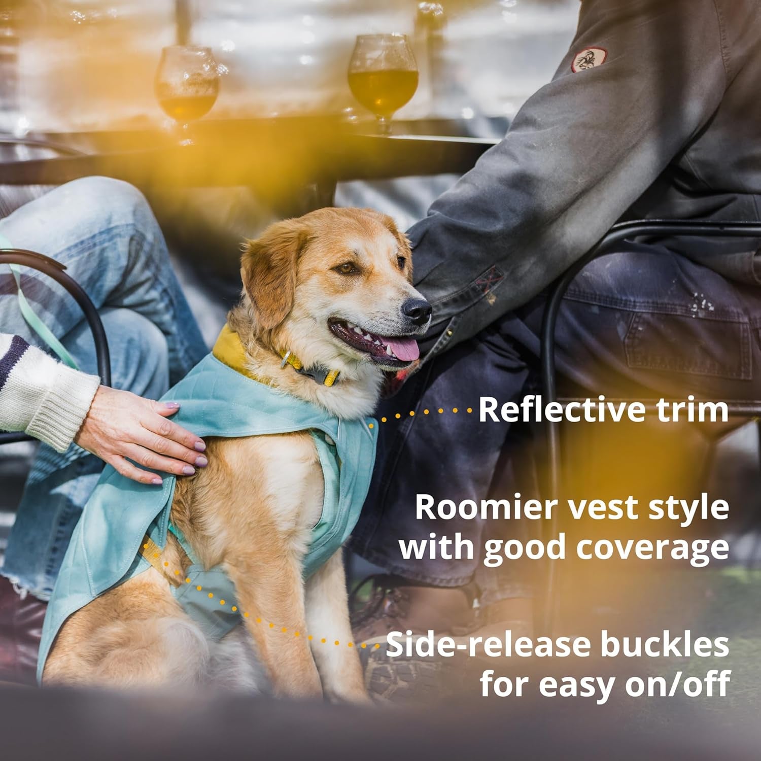, Stumptown Insulated and Reflective, Cold Weather Winter Jacket for Dogs, Orion Blue, Small