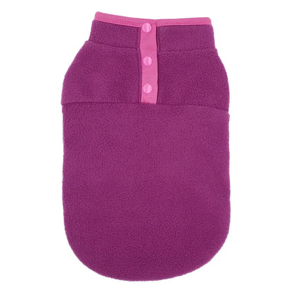 Fleece Dog Clothes for Small Dogs Spring Autumn Warm Puppy Cats Vest Shih Tzu Chihuahua Clothing French Bulldog Jacket Pug Coats