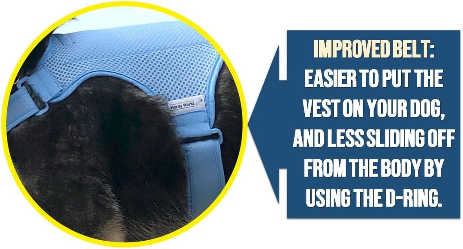 Cooling Vest for Dogs, Dog Vest Harness with Innovative Ice Packs for Optimum Temperature & Longer Cooling Time, Prevent Heat-Stroke, Applicable to All Breeds of Canines (X-Small Size)