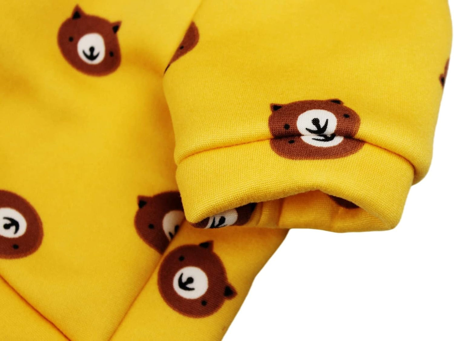Cartoon Pattern Dog Clothes Cotton Dog Shirt for Pet Clothes Puppy T-Shirts Cat Tee Breathable (Bear, Small)