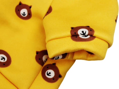 Cartoon Pattern Dog Clothes Cotton Dog Shirt for Pet Clothes Puppy T-Shirts Cat Tee Breathable (Bear, Small)