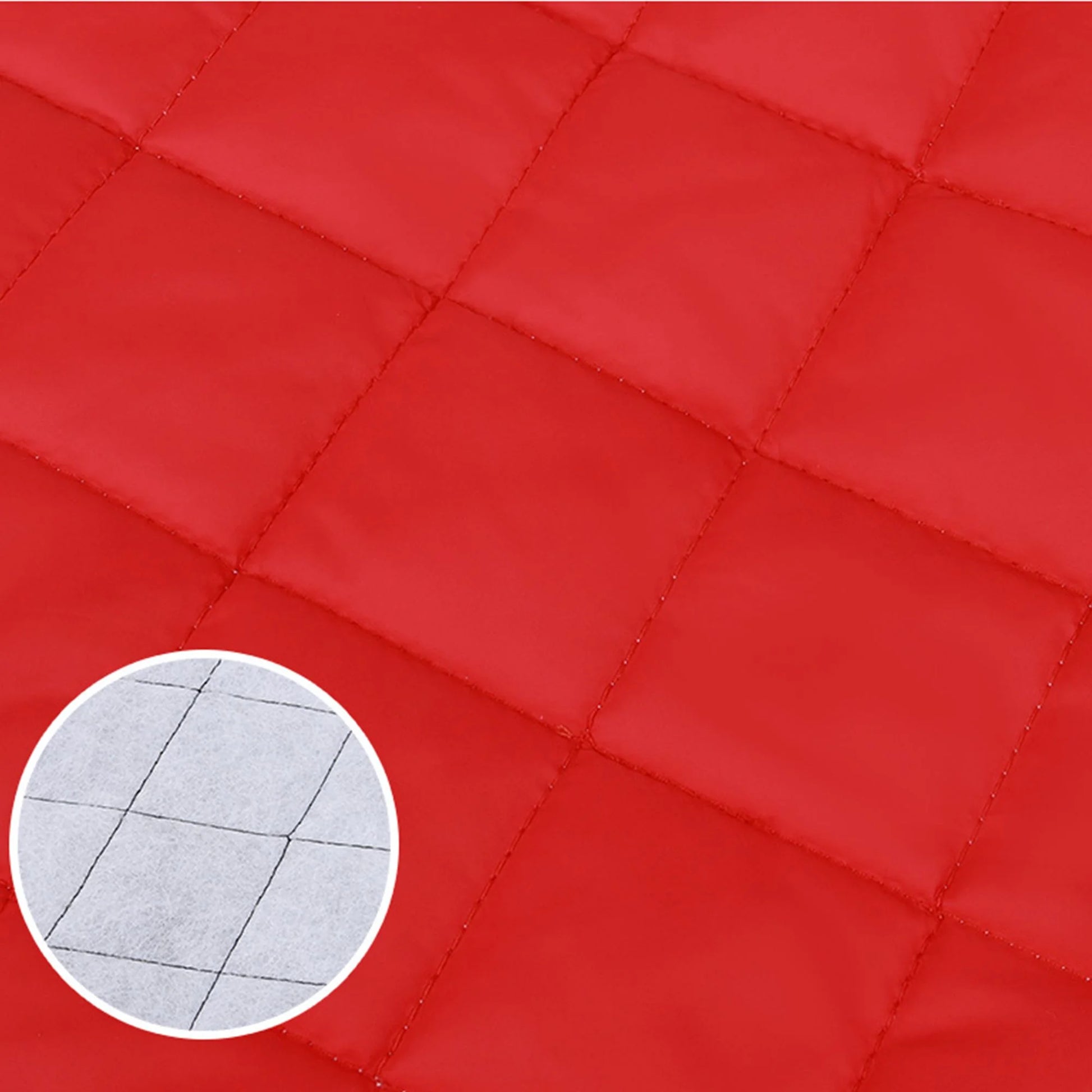 Dog Winter Coat Reflective Quilted Vest Pet Warm Cold Weather Windproof Fleece Jacket Clothes for Medium Large Small Dogs "Red, XL"