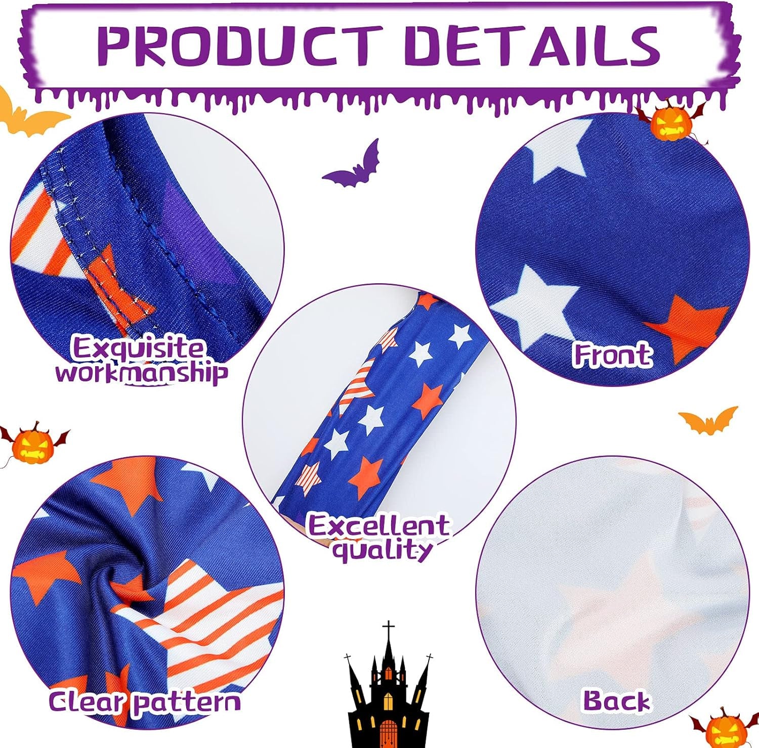 6 Pieces Holiday Dog Shirt Halloween Dog Clothes Thanksgiving Pet Clothes Seasonal Puppy Festival Vests Pet Shirts for Christmas(L(Fit 7-9Lbs))