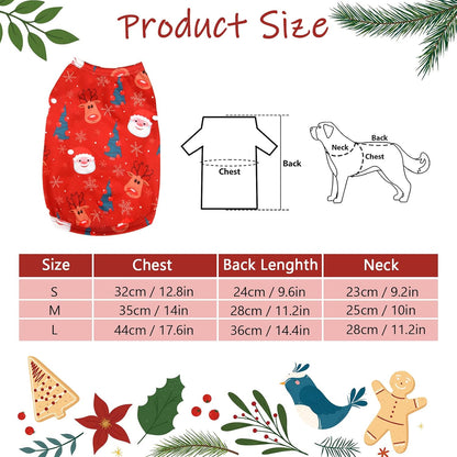 6 Pieces Dog Shirt Holiday Pet Vest Shirt Apparel Festival Puppy Dog Cute T-Shirt Clothes for Pet Christmas Valentine'S Day Irish Independence Day(Medium)