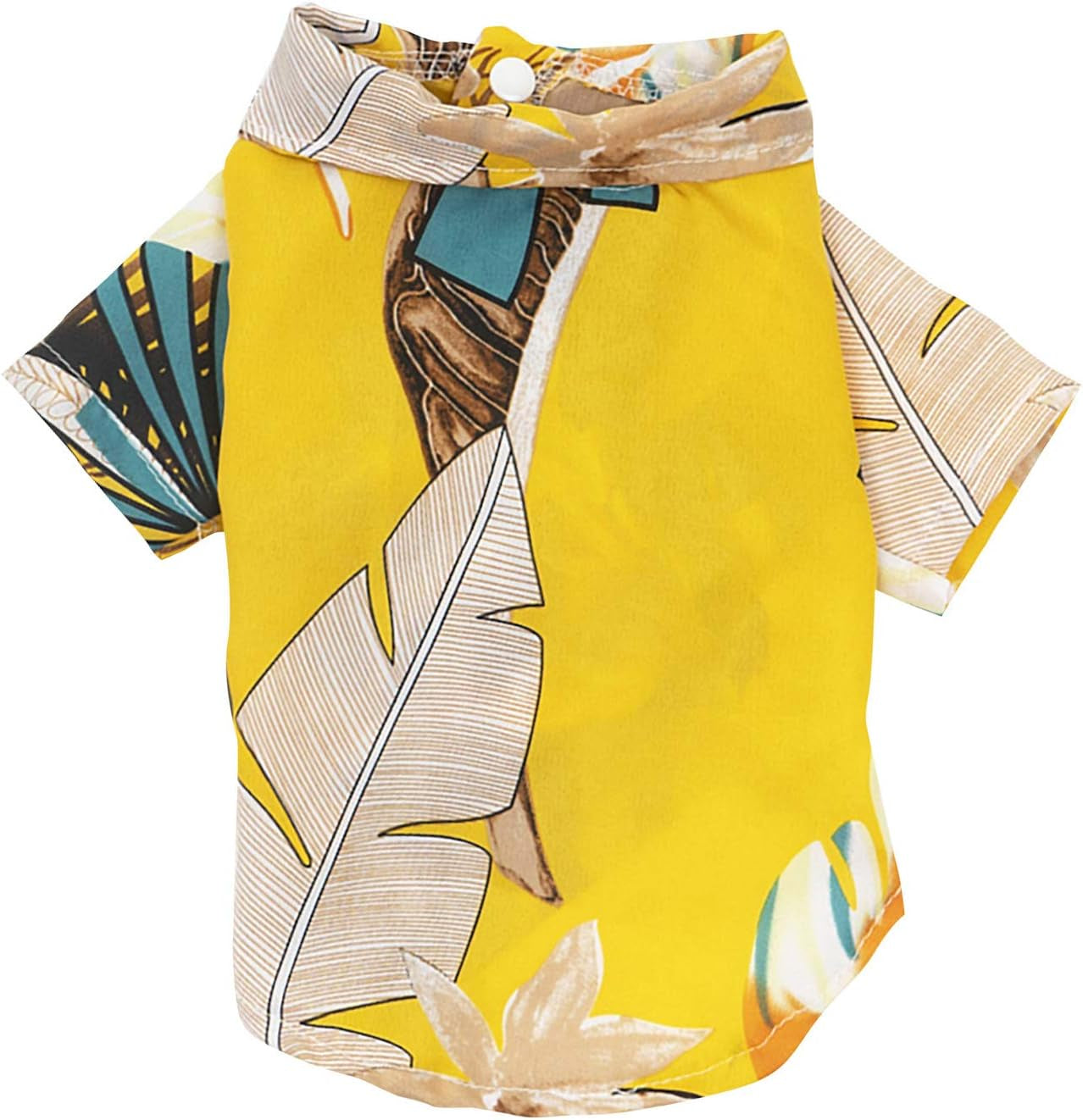 Pack 2/3 Dog Cotton Shirts Puppy Vest Stripe Clothes for Small Dogs Summer Shirt Striped Cotton Vest,Pet Breathable Soft Basic Clothes (M, Yellow)