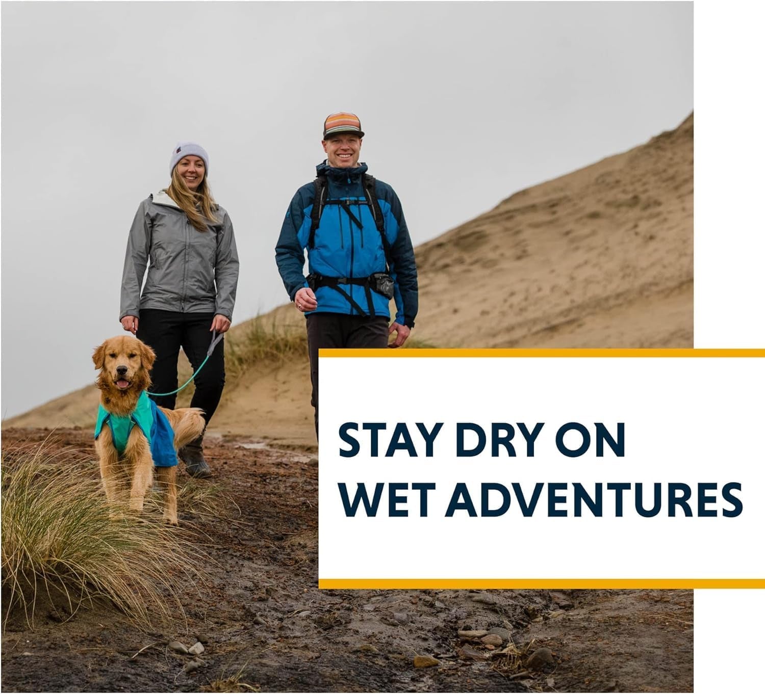 , Sun Shower Dog Raincoat, All-Weather Jacket, Waterproof, Windproof & Lightweight, Earth Brown, X-Small