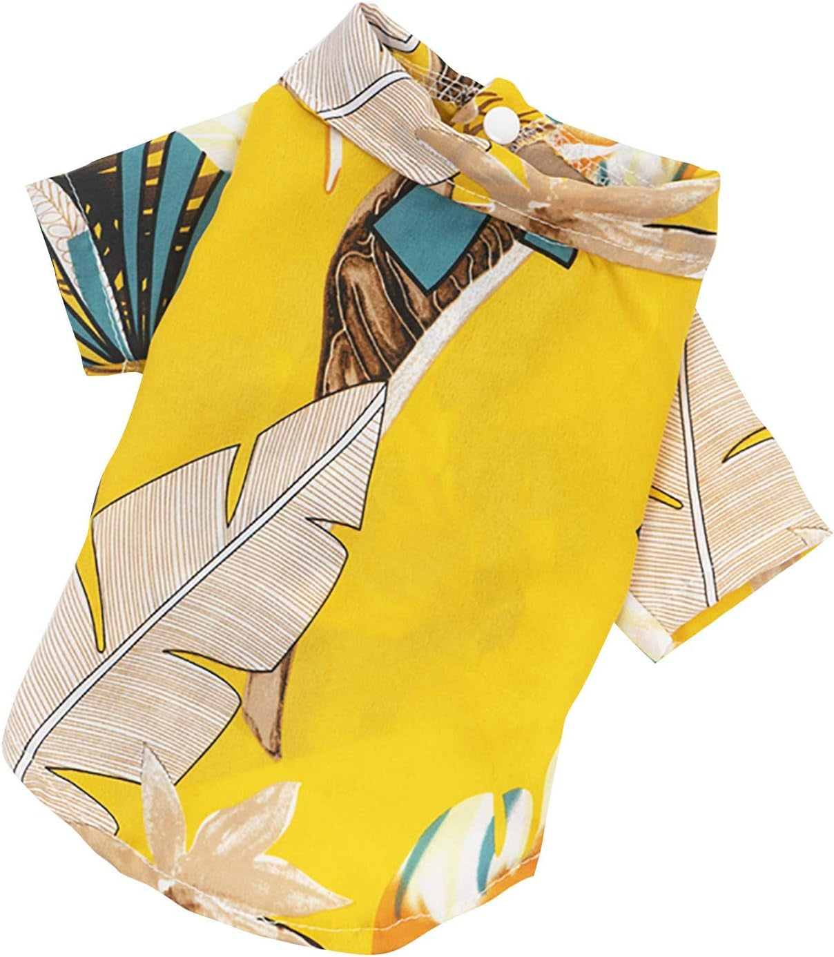 Pack 2/3 Dog Cotton Shirts Puppy Vest Stripe Clothes for Small Dogs Summer Shirt Striped Cotton Vest,Pet Breathable Soft Basic Clothes (M, Yellow)