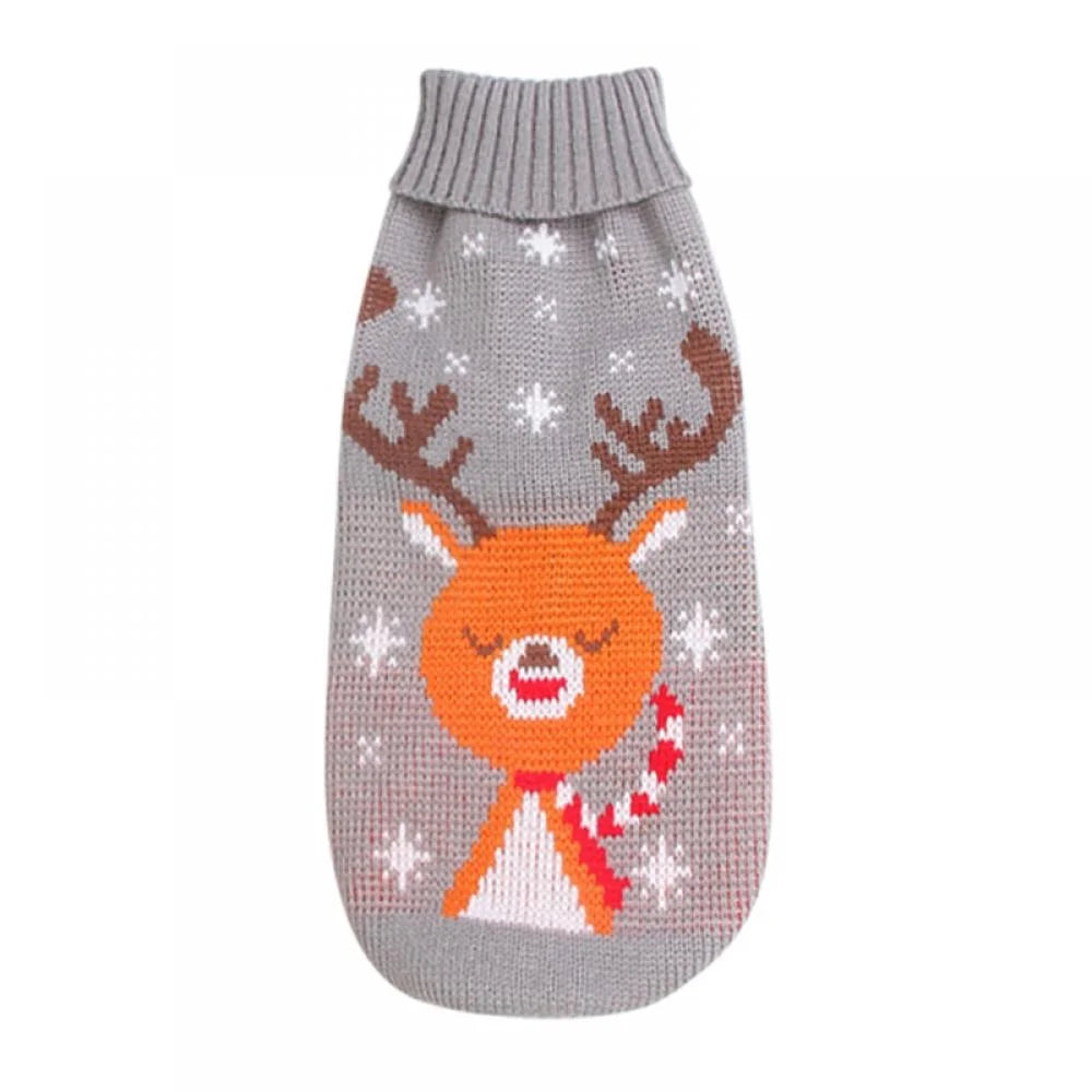 Christmas Dog Sweater Vest Xmas Puppy Costume Pet Holiday Warm Fall Winter Clothes for Small Medium Large Dogs Cats Pullover Cat Sweaters Outfits